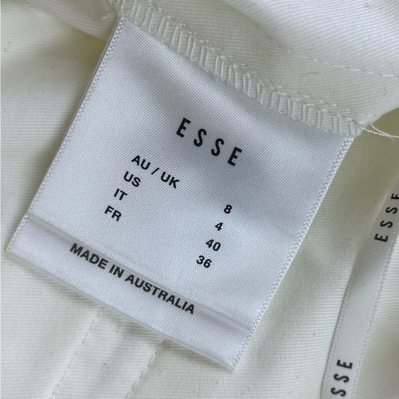 Esse White Tailored Trousers N248-11 - Picture 6 of 11